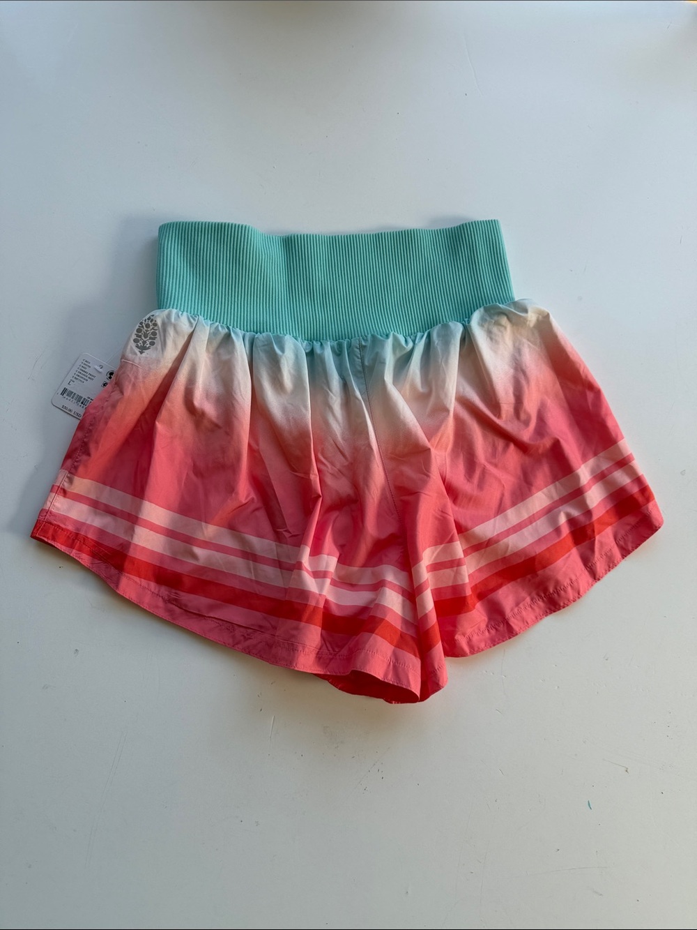 FP Movement Carpe Diem Shorts Ombré High Rise Waist Size Large Free People - Picture 6 of 10